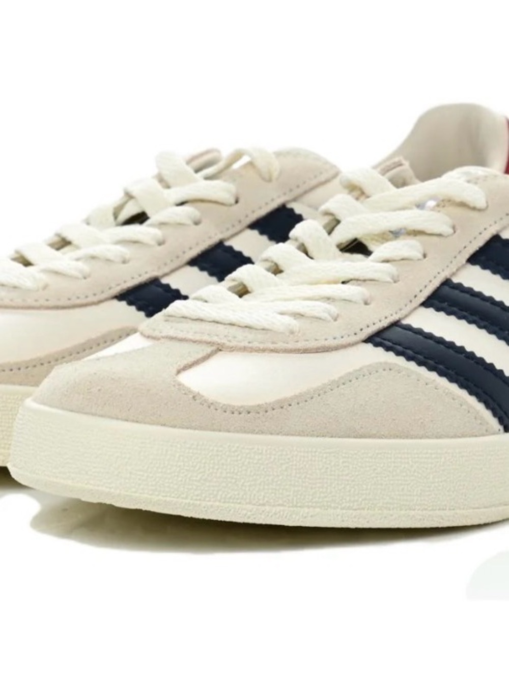 adidas / Gucci Gazelle Women’s Cream and Navy Retro Sneakers